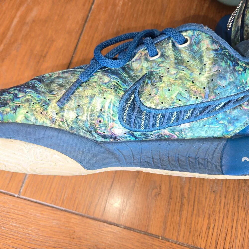 **EVEN** LOWER PRICE** NIKE LaBron James XX21 Abalone Men's Size 9 Shoes - Picture 5 of 7